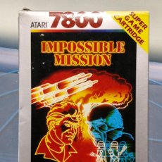 Videojuegos y Consolas: JUEGO ATARI 7800: IMPOSSIBLE MISSION. EN SU CAJA, FUNCIONA. 1987. PAL. Lote 366218251