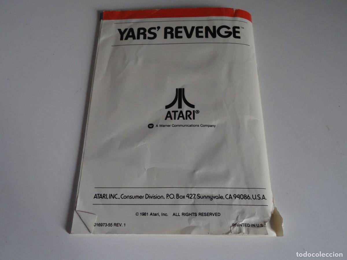 Videojuegos y consolas: Atari VCS 2600 - Manual del Juego - Yars Revenge - Atari - Foto 3