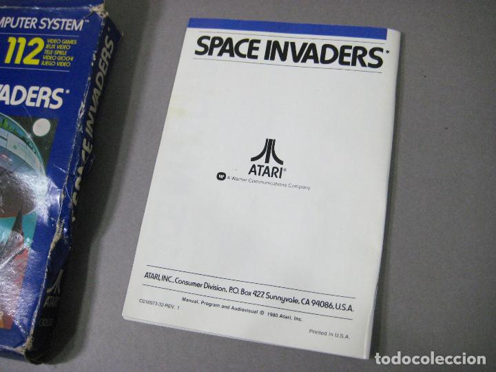 Videojuegos y consolas: CAJA VAC&Iacute;A CON INSTRUCCIONES DEL VIDEOJUEGO SPACE INVADERS. JUEGO ATARI VIDEO COMPUTER SYSTEM - Foto 2