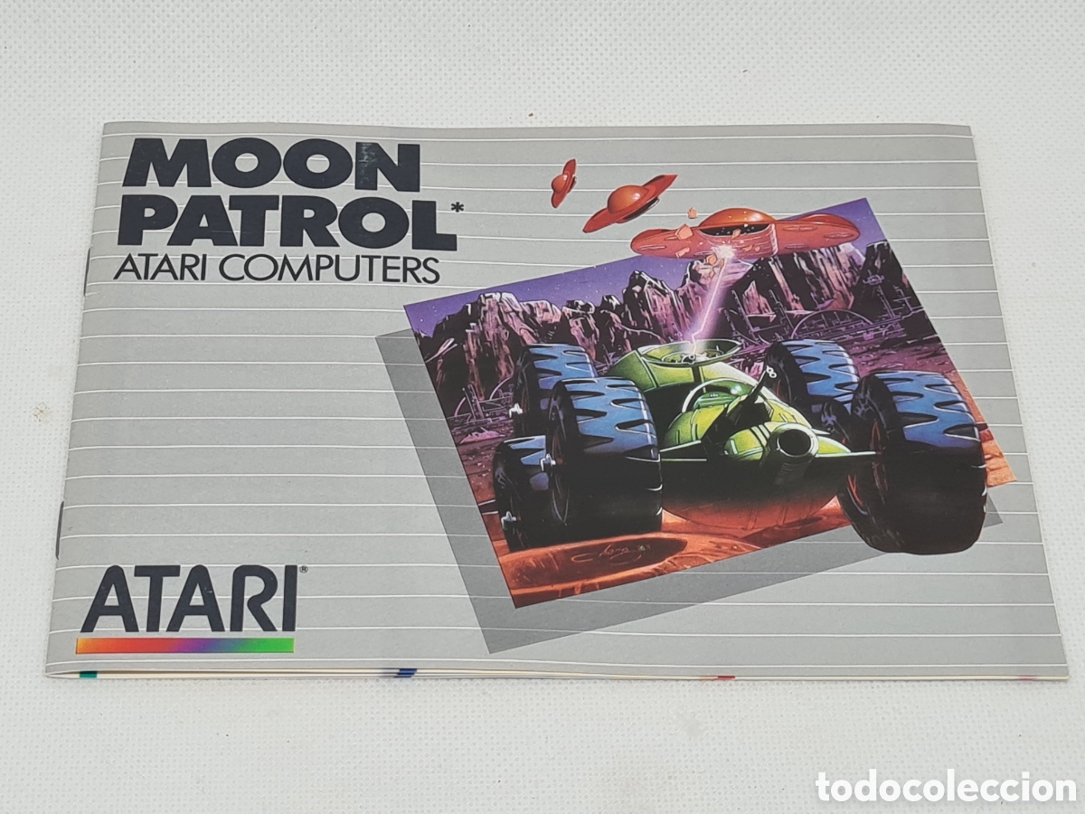 Videojuegos y consolas: MOON PATROL ATARI MANUAL 1984 - Foto 1