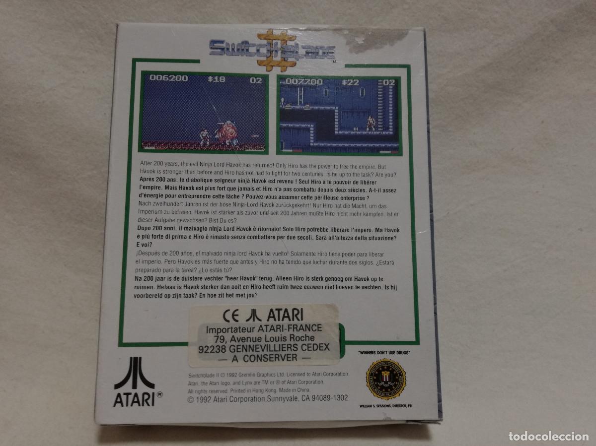 Videojuegos y consolas: JUEGO ATARI LYNX - SWITCHBLADE II - PA2094 - Foto 12