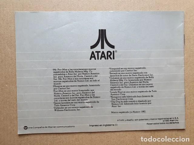 Videojuegos y consolas: ATARI 2600 - Cuadernillo Marcador Del Vencedor - Foto 3