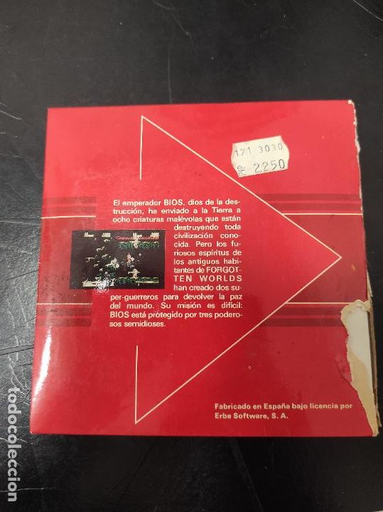 Videojuegos y consolas: Forgotten Worlds - Atari St - Edicion espa&ntilde;ola - Foto 2
