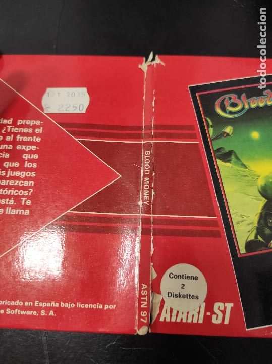 Videojuegos y consolas: Blood MOney - Atari St - Edicion espa&ntilde;ola - Foto 3