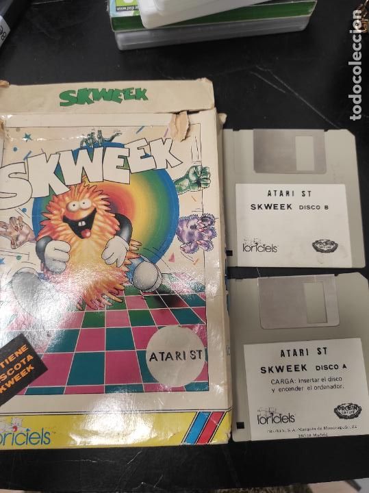 Videojuegos y consolas: Skweek - Atari St - Edicion espa&ntilde;ola - Foto 5