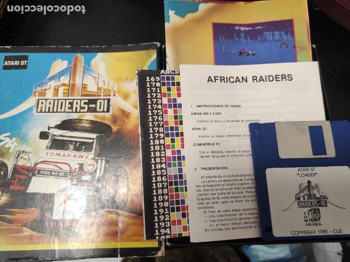Videojuegos y consolas: African Raiders 10 - Atari St - Edicion espa&ntilde;ola - Foto 1