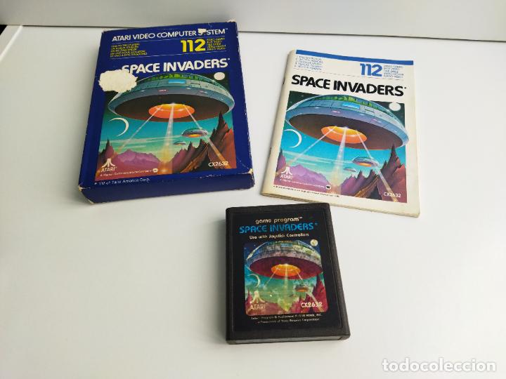 Videojuegos y consolas: SPACE INVADERS - ATARI VCS 1980 - COMPLETO CON INSTRUCCIONES - FUNCIONANDO - Foto 1