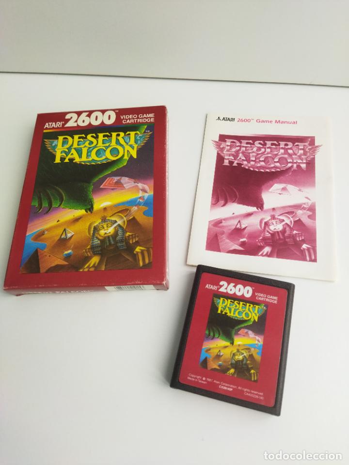 Videojuegos y consolas: DESERT FALCON - ATARI 2600 VCS 1987 - COMPLETO CON INSTRUCCIONES - FUNCIONANDO - Foto 1