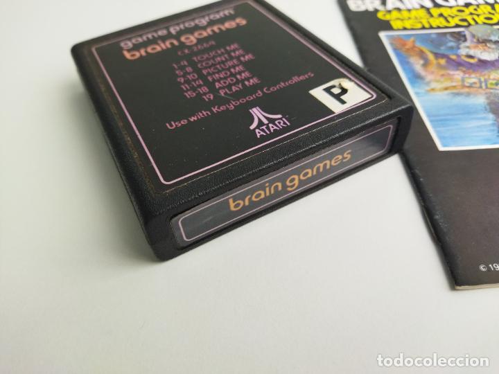Videojuegos y consolas: BRAIN GAMES - ATARI 1978 - CARTUCHO E INSTRUCCIONES - FUNCIONANDO - Foto 3
