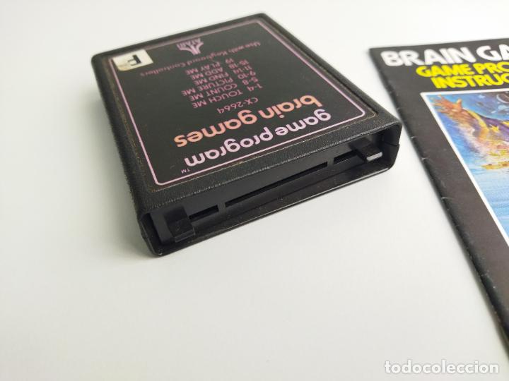 Videojuegos y consolas: BRAIN GAMES - ATARI 1978 - CARTUCHO E INSTRUCCIONES - FUNCIONANDO - Foto 4