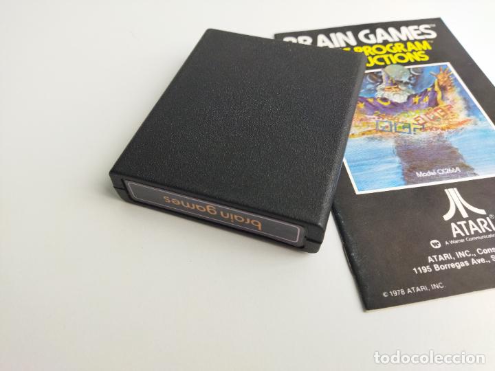 Videojuegos y consolas: BRAIN GAMES - ATARI 1978 - CARTUCHO E INSTRUCCIONES - FUNCIONANDO - Foto 5