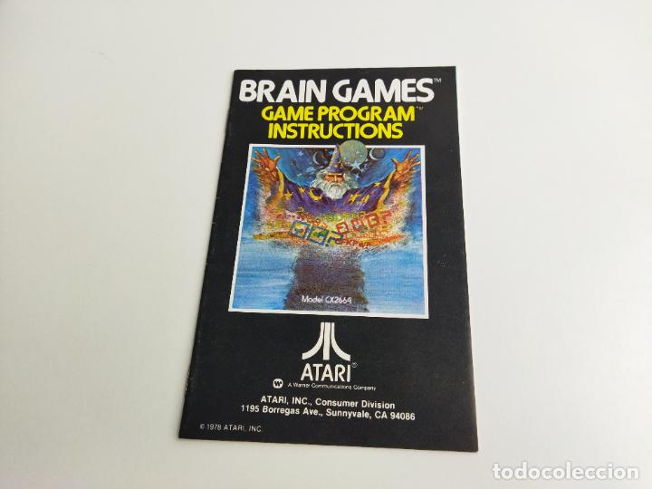 Videojuegos y consolas: BRAIN GAMES - ATARI 1978 - CARTUCHO E INSTRUCCIONES - FUNCIONANDO - Foto 6