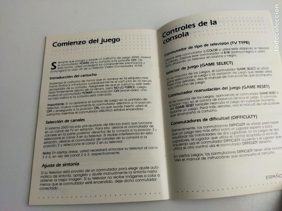 Videojuegos y consolas: MANUAL DE INSTRUCCIONES - ATARI VCS 1983 - COMPLETO - Foto 6