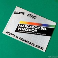 Videojuegos y Consolas: ATARI 2600 - MARCADOR DEL VENCEDOR - CUADERNILLO - ORIGINAL - AÑOS 80 - MUY DIFÍCIL