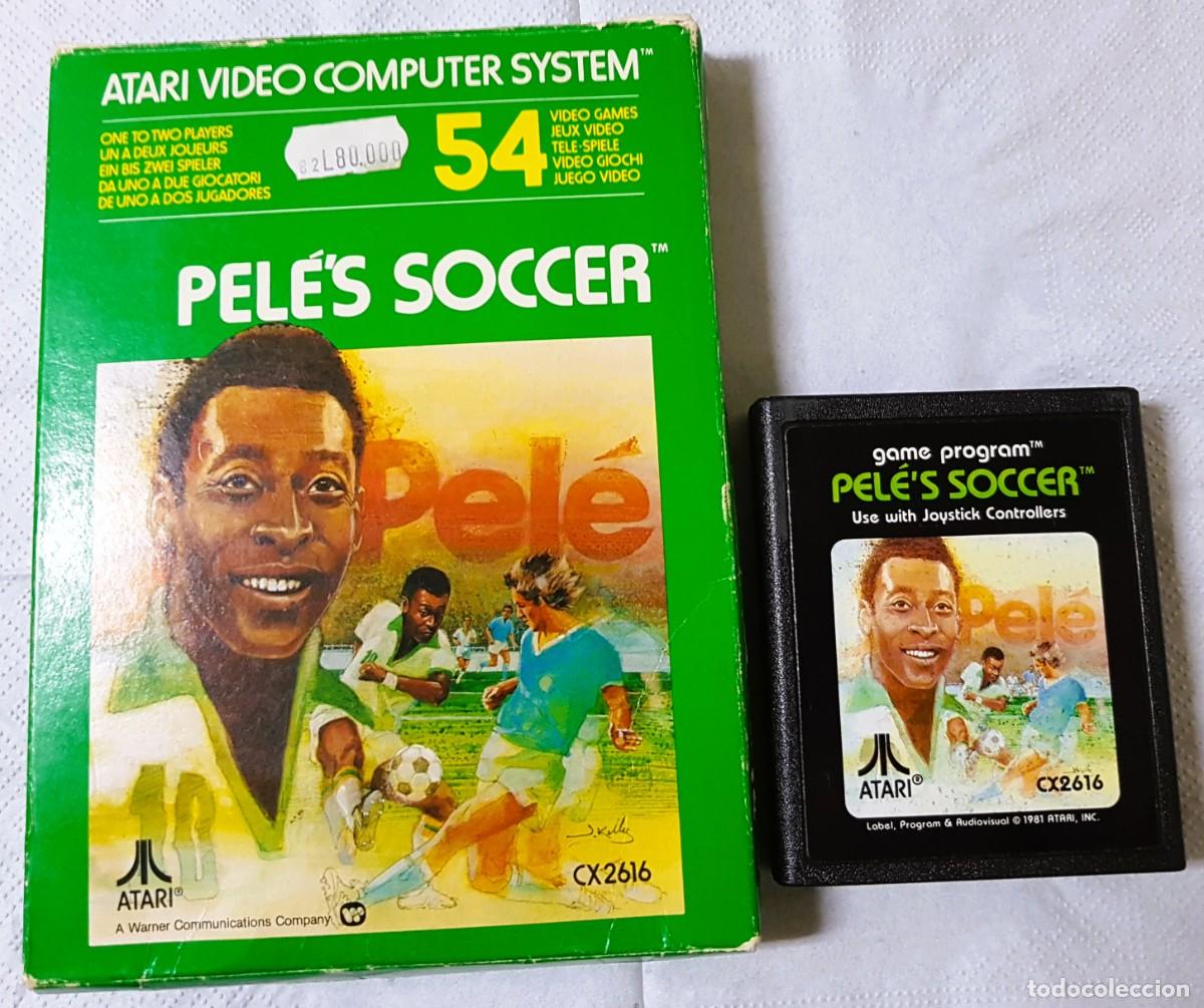 Videojuegos y consolas: PELE&acute;S SOCCER(1981) ATARI 2600 CARTUCHO+CAJA - Foto 1