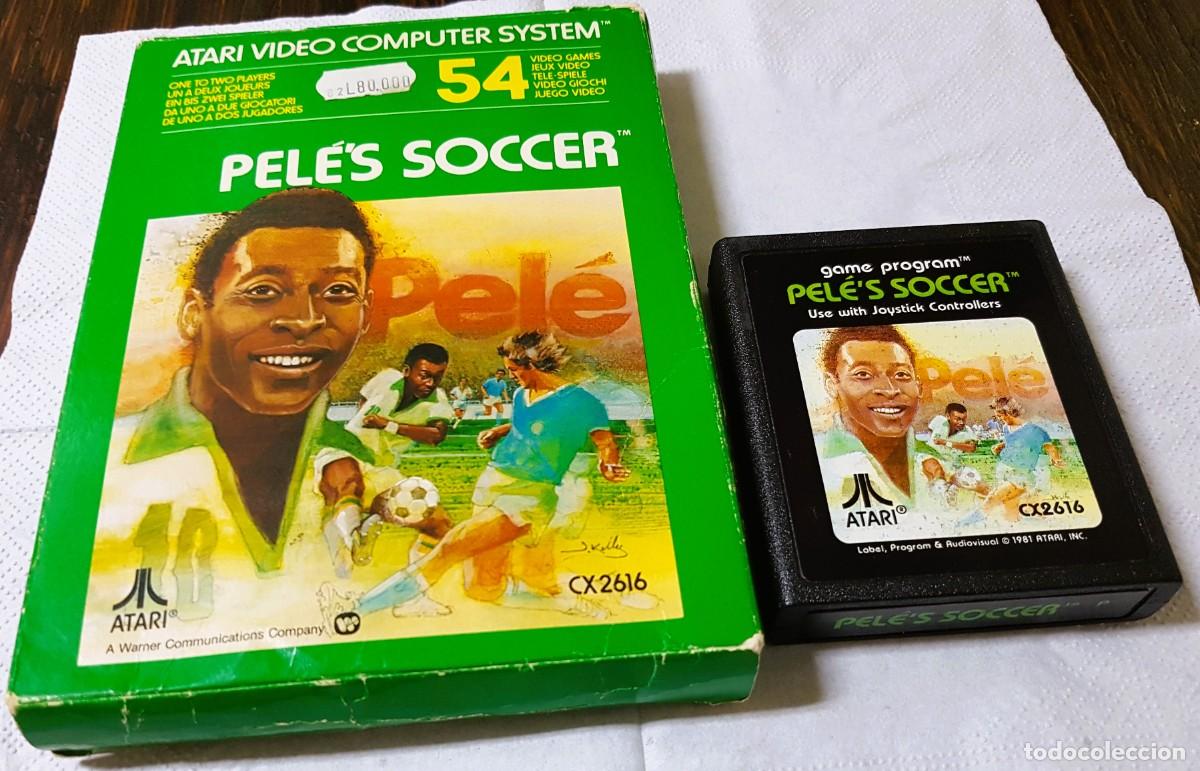 Videojuegos y consolas: PELE&acute;S SOCCER(1981) ATARI 2600 CARTUCHO+CAJA - Foto 2