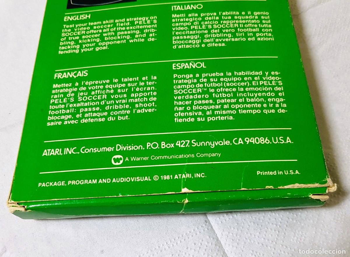 Videojuegos y consolas: PELE&acute;S SOCCER(1981) ATARI 2600 CARTUCHO+CAJA - Foto 11