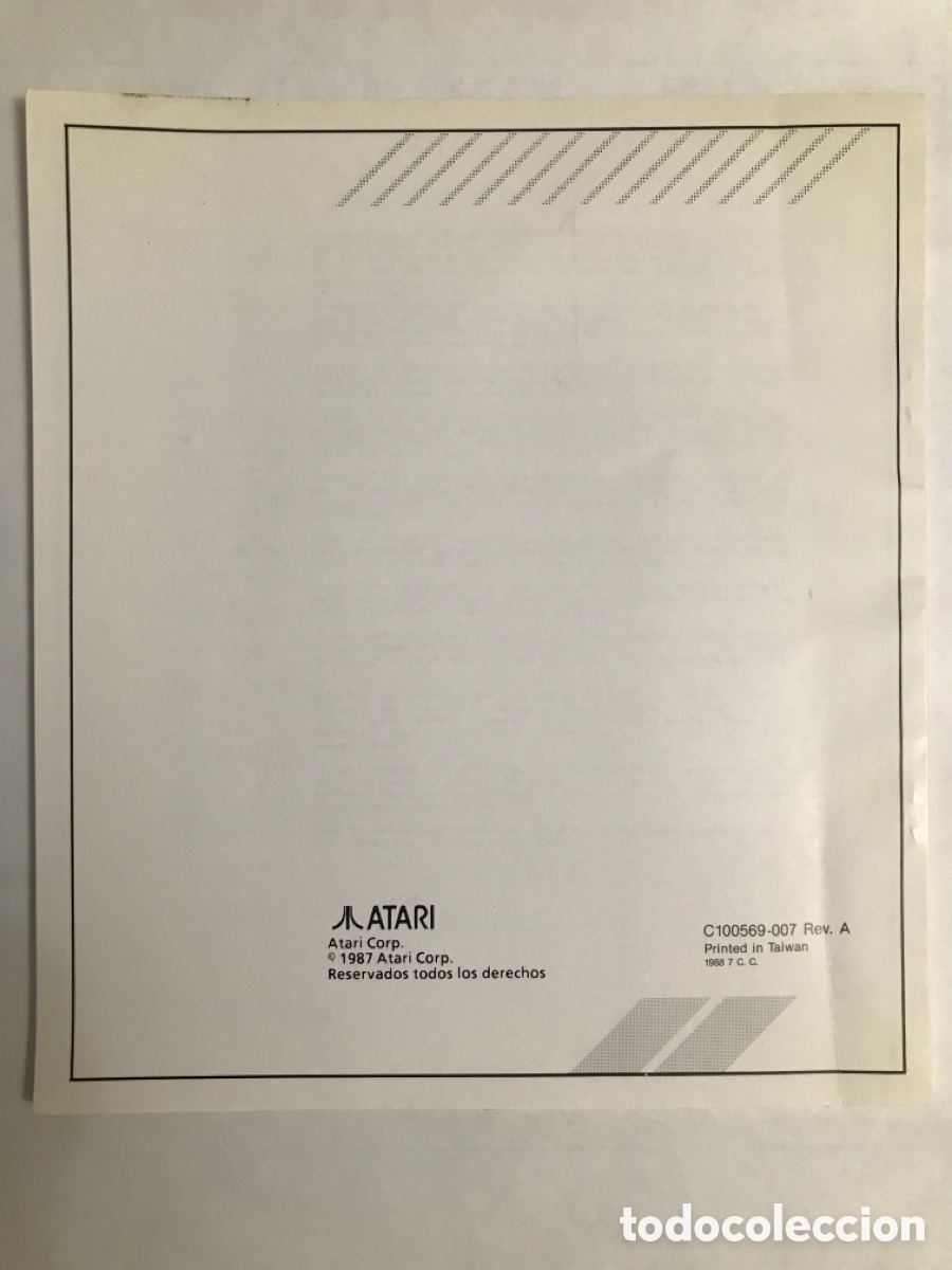 Videojuegos y consolas: Manual Consola Atari 1988 - Foto 2
