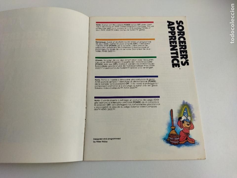 Videojuegos y consolas: SORCERER&acute;S APPRENTICE - ATARI 2600 1983 - CARTUCHO E INSTRUCCIONES - FUNCIONANDO - Foto 9