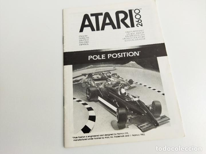 Videojuegos y consolas: POLE POSITION - ATARI 2600 1988 - CARTUCHO E INSTRUCCIONES - FUNCIONANDO - Foto 6