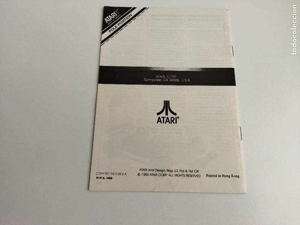 Videojuegos y consolas: POLE POSITION - ATARI 2600 1988 - CARTUCHO E INSTRUCCIONES - FUNCIONANDO - Foto 11