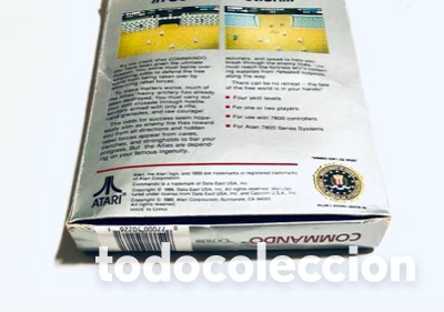 Videojuegos y consolas: Commando [ATARI Corp. / Data East - Capcom USA] 1989 Sculptured Software [PAL] [ATARI 7800] CX7838 - Foto 12