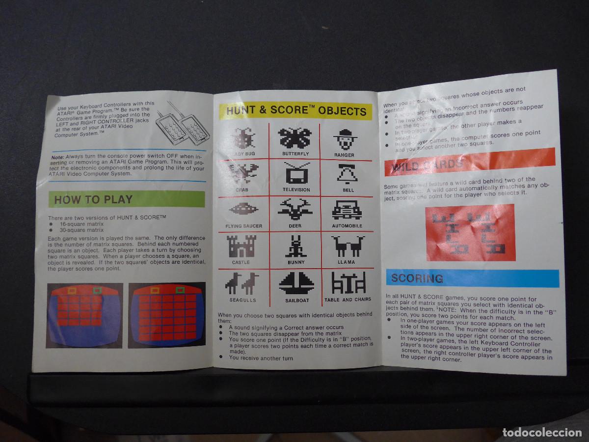 Videojuegos y consolas: INSTRUCCIONES DEL JUEGO DE ATARI A GAME OF CONCENTRATION - Foto 3