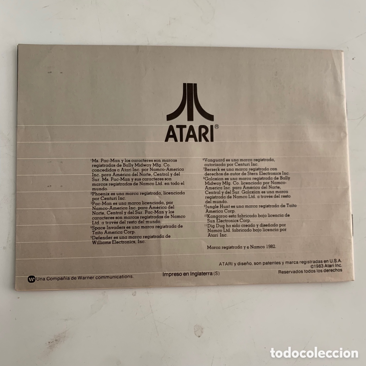 Videojuegos y consolas: MARCADOR DEL VENCEDOR DE LA CONSOLA ATARI 2600 DE 1983 - Foto 5