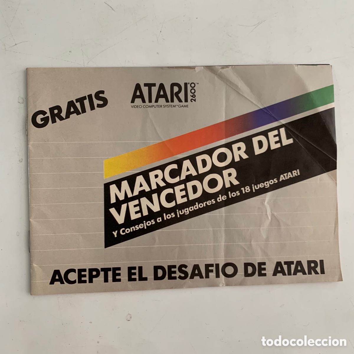 Videojuegos y consolas: MARCADOR DEL VENCEDOR DE LA CONSOLA ATARI 2600 DE 1983 - Foto 1