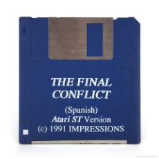 Videojuegos y Consolas: THE FINAL CONFLICT VERSION ESPAÑOLA IMPRESSIONS 1991 VIDEO JUEGO VINTAGE RETRO ATARI ST DISKETTE 3½