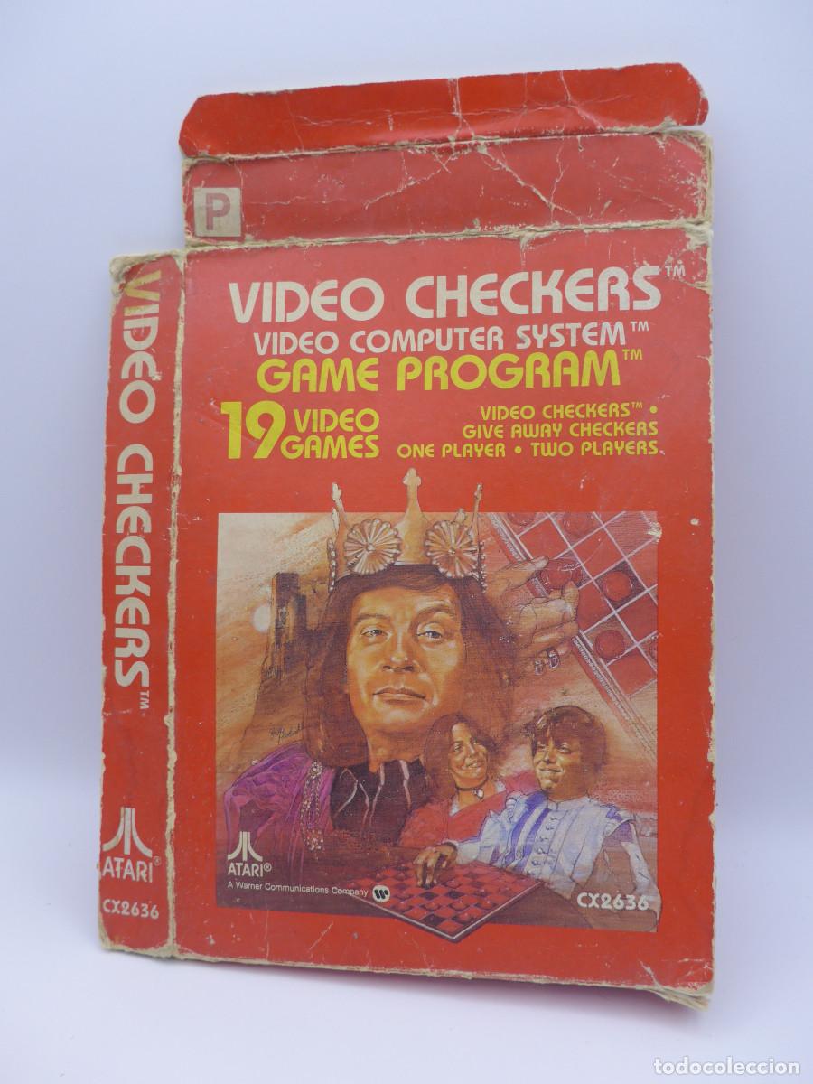 Videojuegos y consolas: CAJA VACIA DEL JUEGO VIDEO CHECKERS DE ATARI - Foto 1