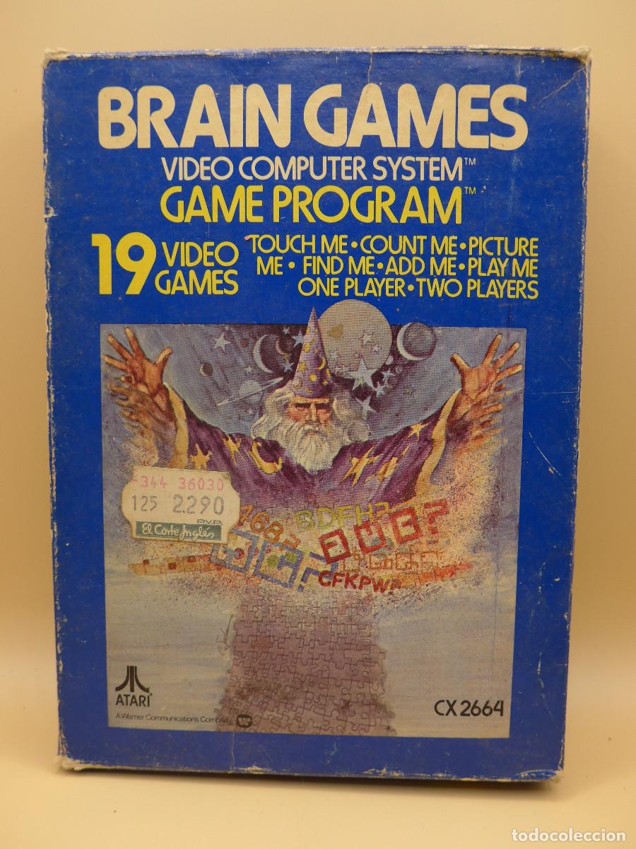 Videojuegos y consolas: CARTUCHO CON 19 JUEGOS DE ATARI - BRAIN GAMES - Foto 1