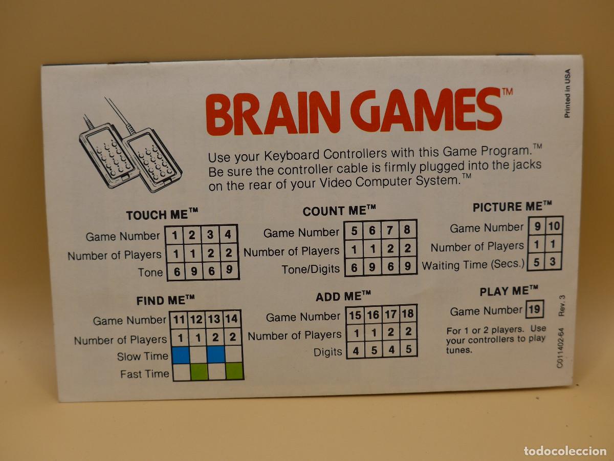 Videojuegos y consolas: CARTUCHO CON 19 JUEGOS DE ATARI - BRAIN GAMES - Foto 11