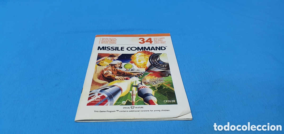 Videojuegos y consolas: MISSILE COMMAND. ATARI VIDEO COMPUTER SYSTEM. 1980 - Foto 3