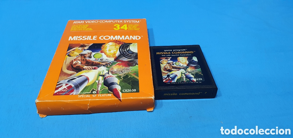 Videojuegos y consolas: MISSILE COMMAND. ATARI VIDEO COMPUTER SYSTEM. 1980 - Foto 1