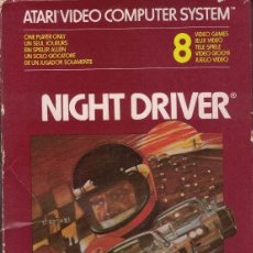 Videojuegos y Consolas: NIGHT DRIVER. ATARI. CAJA, INSTRUCCIONES Y CARTUCHO.