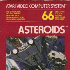 Videojuegos y Consolas: ASTEROIDS. ATARI. CAJA, INSTRUCCIONES Y CARTUCHO