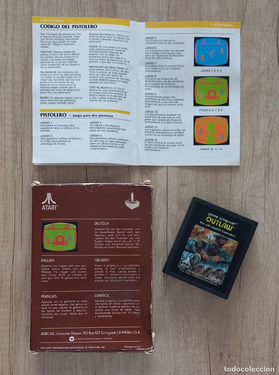 Videojuegos y consolas: OUTLAW JUEGO ATARI 2600 - Foto 2