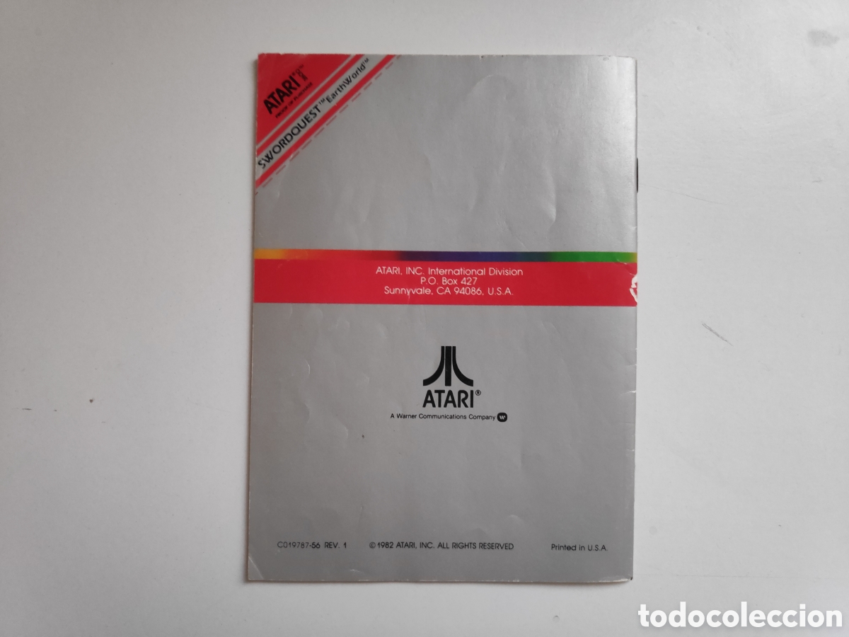 Videojuegos y consolas: Atari 2600. Manual Instrucciones Juego Swordquest. Libro - Foto 4