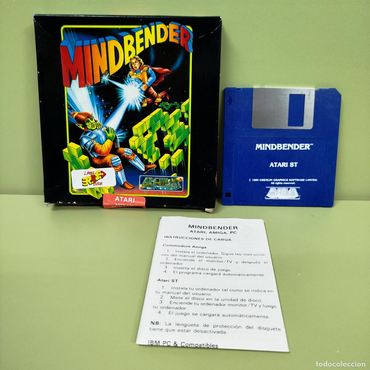 Videojuegos y consolas: ANTIGUO VIDEOJUEGO DISQUETE ATARI ST MINDBENDER EN CAJA ORIGINAL - Foto 1