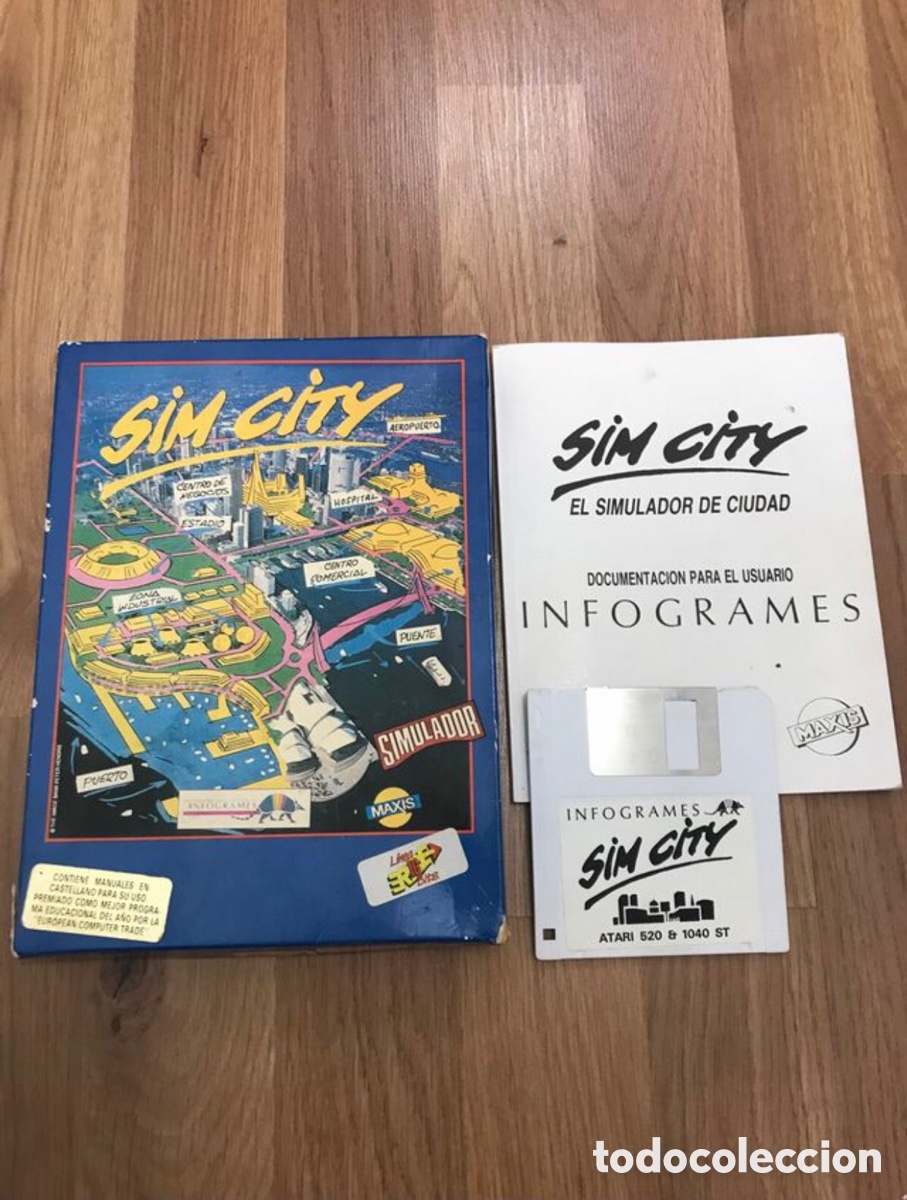 Videojuegos y consolas: Sim City 1989 Atari 520 ST - Foto 1