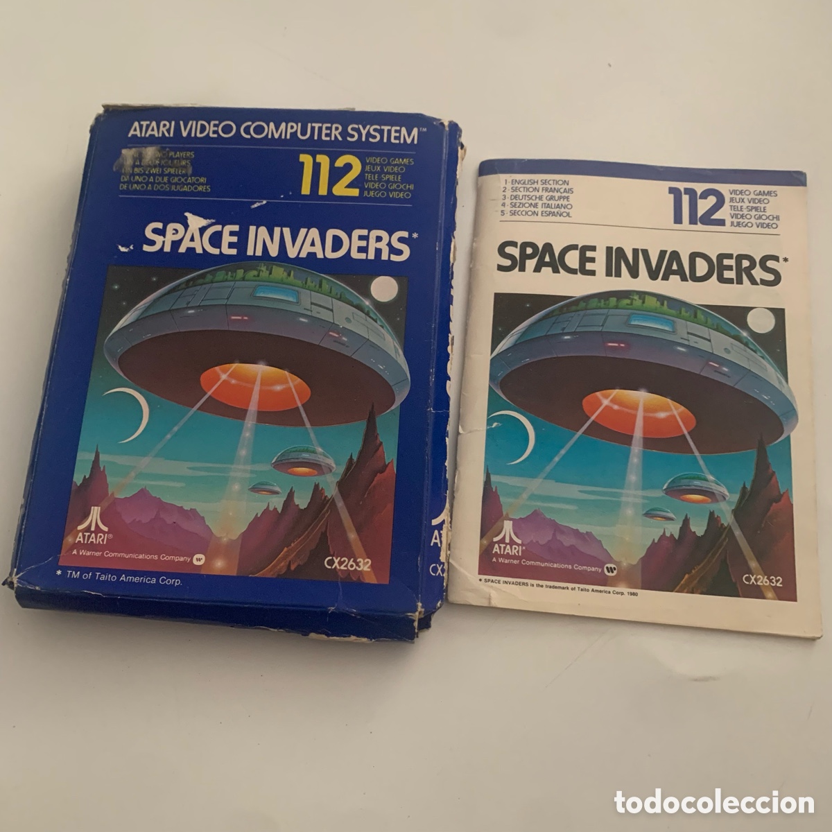 Videojuegos y consolas: CAja y manual de instrucciones del juego space invaders de la consola atari - Foto 1
