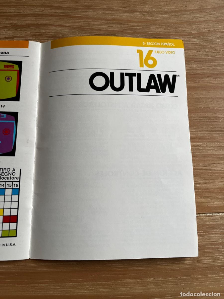 Videojuegos y consolas: JUE. MANUAL ATARI OUTLAW N 16 - Foto 2