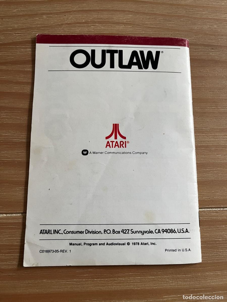 Videojuegos y consolas: JUE. MANUAL ATARI OUTLAW N 16 - Foto 4