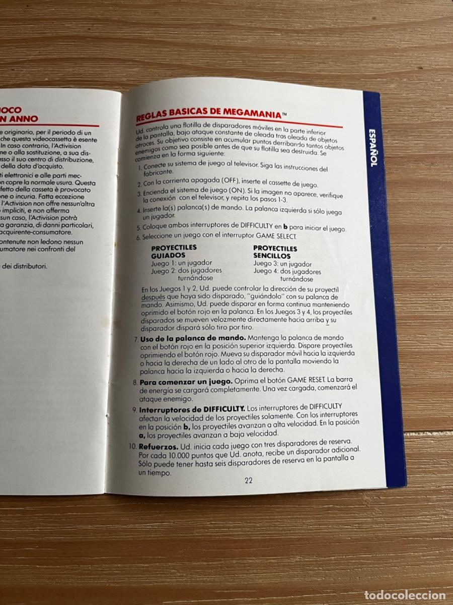 Videojuegos y consolas: JUE. MANUAL ATARI MEGAMANIA - Foto 2