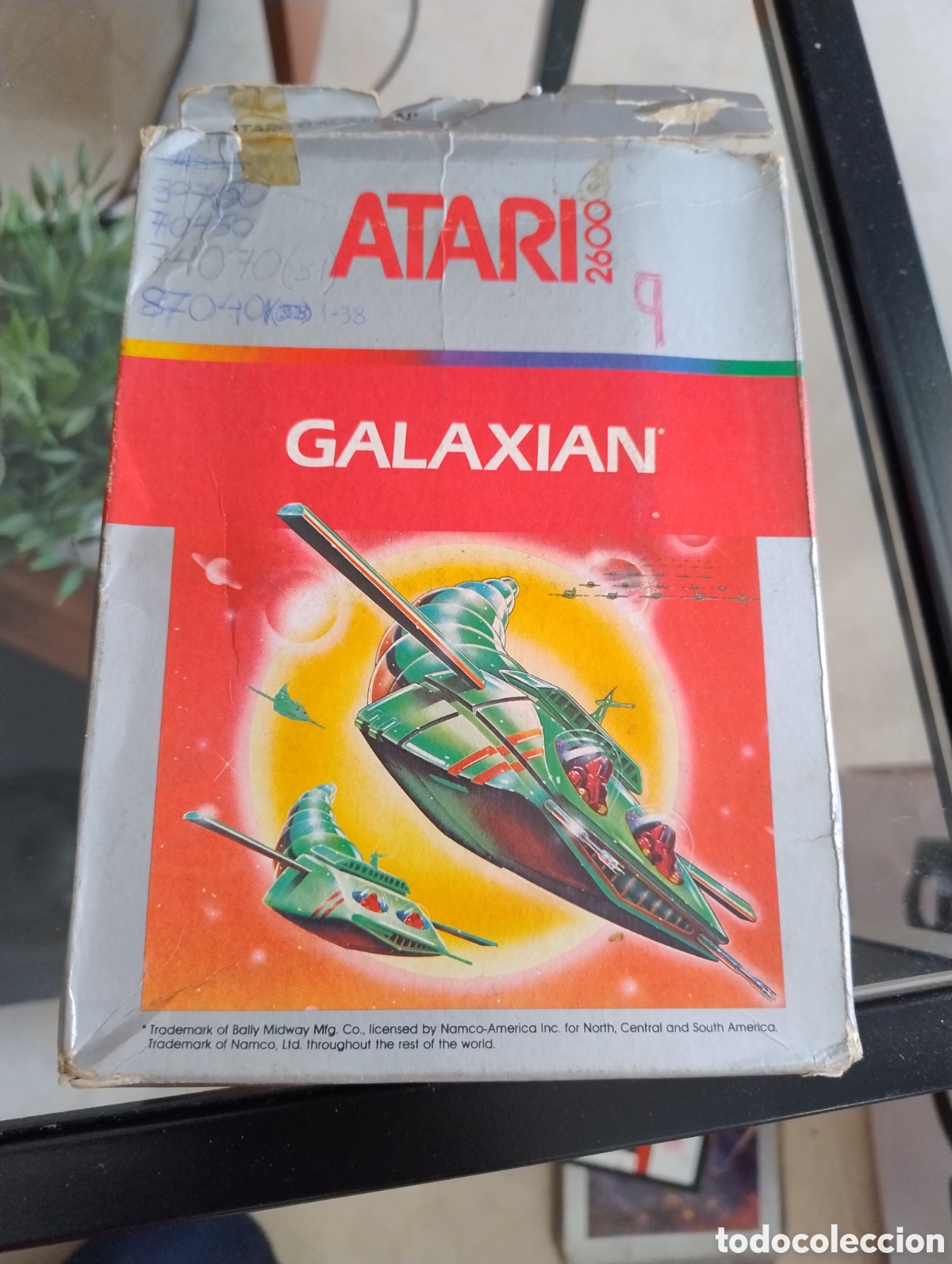 Videojuegos y consolas: Juego Atari 2600 Galaxian en caja sin instrucciones - Foto 1