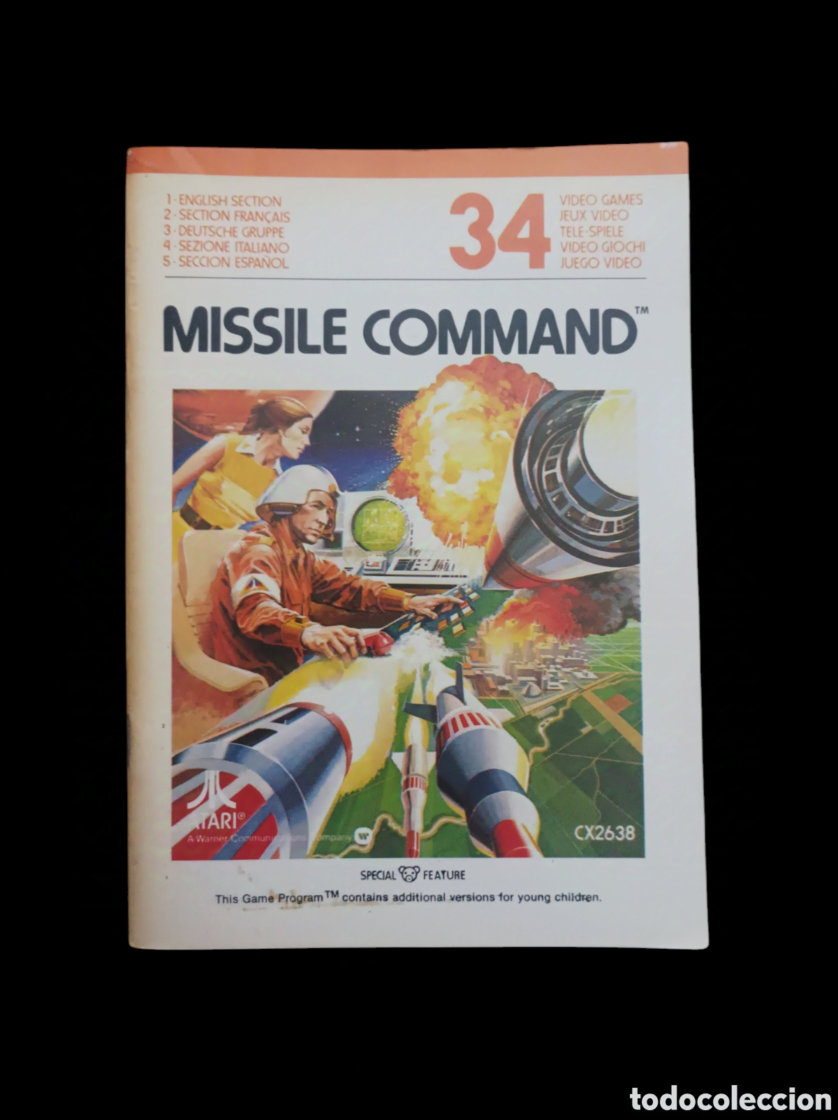 Videojuegos y consolas: Manual instrucciones juego ATARI MISSILE COMMAND 34 - Foto 1