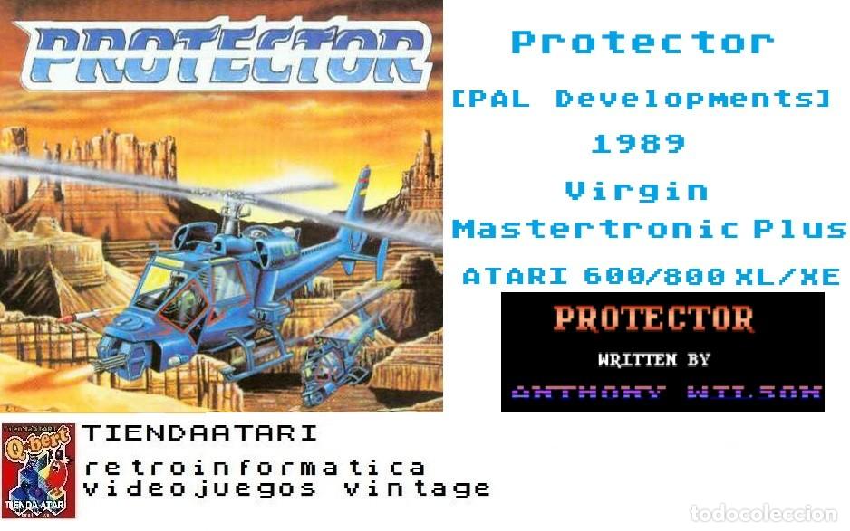 Videojuegos y consolas: Protector [PAL Developments] 1989 Virgin Mastertronic Plus [ATARI 600 / 800 / XL / XE] - Foto 3