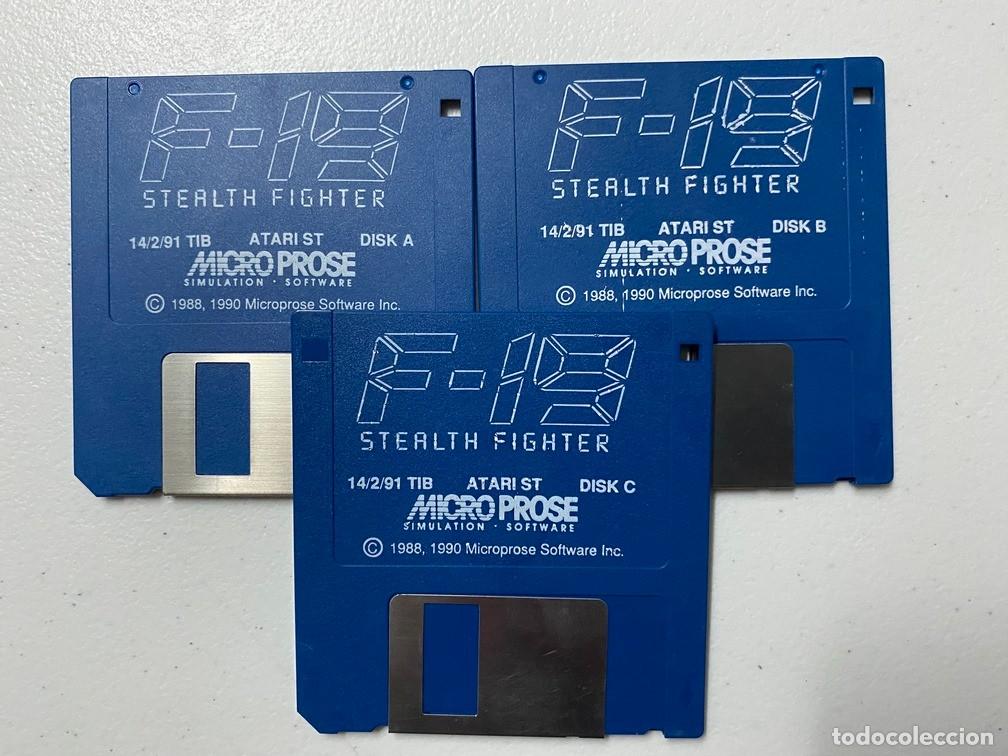 Videojuegos y consolas: F-19 STEALTH FIGHTER (S&Oacute;LO DISCOS) - VIDEOJUEGO ATARI ST - STE - Foto 1