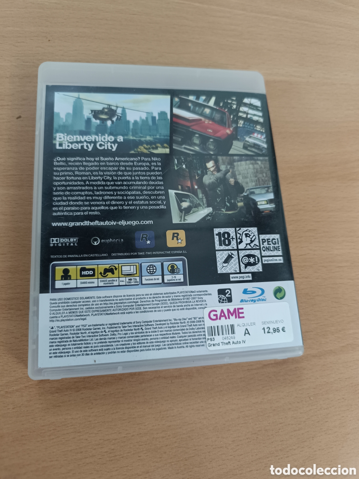 Videojuegos y consolas: GTA IV Grand Theft Auto PS3 +18 (FUNCIONA PERFECTAMENTE) - Foto 3